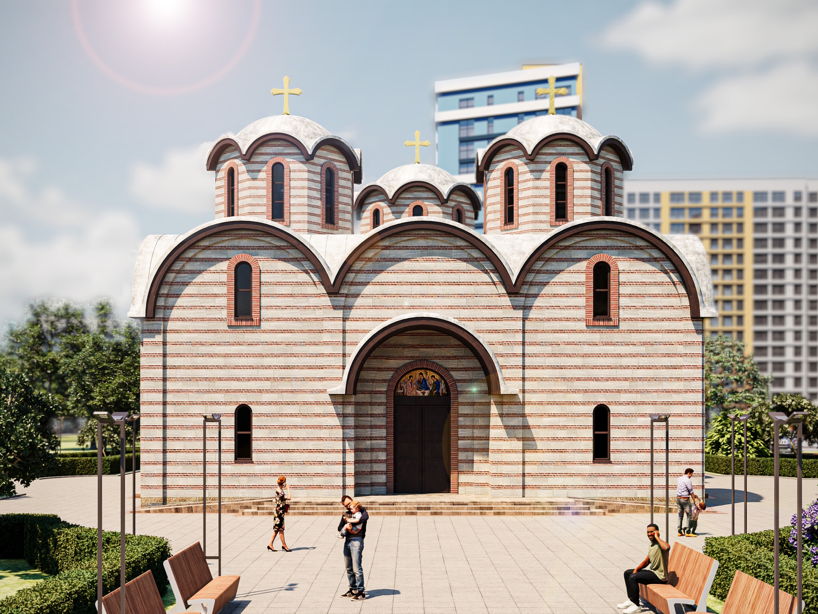 Праект храма свяціцеля Савы Сербскага