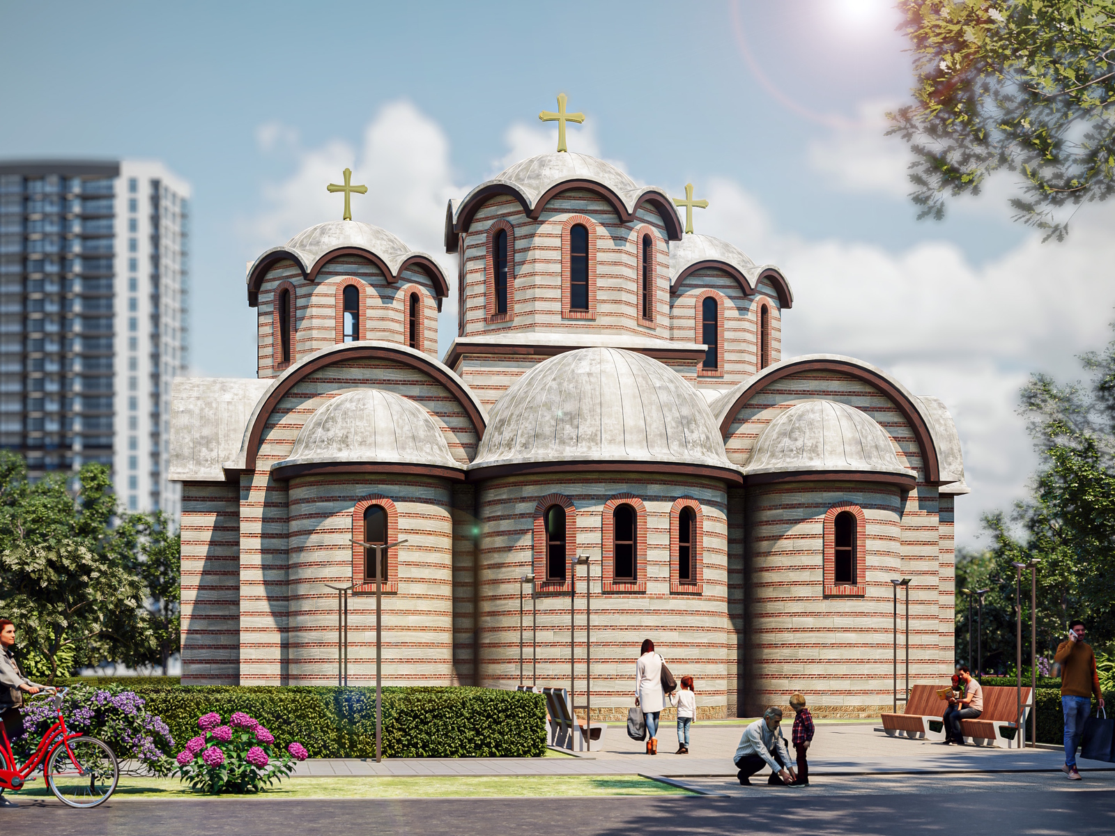 Праект храма свяціцеля Савы Сербскага