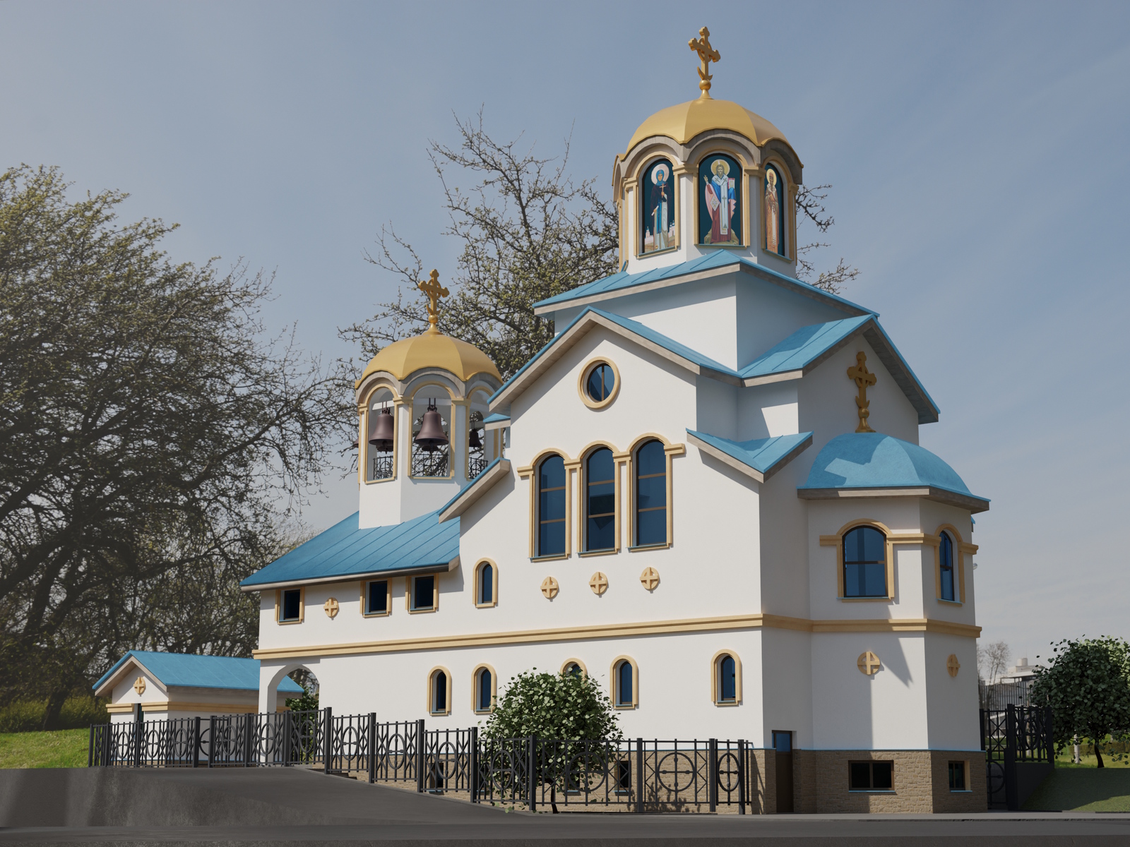 Праект храма абраза Божай Маці Скорапаслушніца